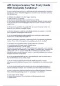 ATI Comprehensive Test Study Guide With Complete Solutions&excl;&excl;&period;