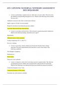 ATI CAPSTONE MATERNAL NEWBORN ASSESSMENT 2022-203&vert;AGRADE