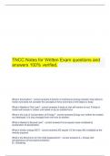  TNCC Notes for Written Exam questions and answers 100&percnt; verified&period;