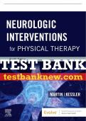 Test Bank For Neurologic Interventions For Physical Therapy&comma; 4th - 2021 All Chapters - 9780323661751