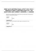 NRNP6635 WEEK 6 MIDTERM EXAM (ALL 100 QUESTIONS AND CORRECT ANSWERS )