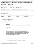 Module 6 Exam - Requires Respondus LockDown  Browser &plus; Webcam