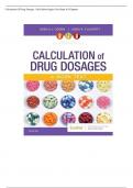 TEST BANK For Calculation of Drug Dosages 12th Edition By Sheila Ogden, Linda Fluharty| Complete Chapter's 1 - 19 | 100 % Verified