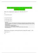 WGU Biochemistry OA Questions and Verified Answers