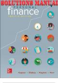 SOLUTIONS MANUAL for Focus on Personal Finance 12th Edition by Jack Kapoor, Les Dlabay, Robert J. Hughes & Melissa Hart ISBN-13: ‎978-1259720680. 