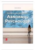 Test Bank for Abnormal Psychology 7th Edition Susan Nolen-Hoeksema, Brett Marroquín.||ISBN NO:10,1259578135||ISBN  NO:13,978-1259578137||All Chapters||Complete Guide A+