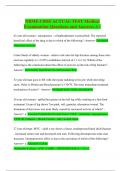 NBME CBSE ACTUAL TEST Medical Examination Questions and Answers A&plus;