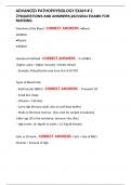 ADVANCED PATHOPHYSIOLOGY EXAM &num; 2 279QUESTIONS AND ANSWERS&comma;2023&sol;2024 EXAMS FOR NURSING