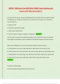 NREMT&reg; EMR Exam Prep 2023&sol;2024&vert; NREMT Exam Questions and  Answers with Rationale Graded A&plus; 