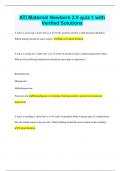 ATI Maternal Newborn 2&period;0 quiz 1 with Verified Solutions