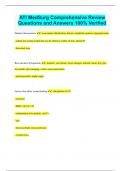 ATI MedSurg Comprehensive Review Questions and Answers 100&percnt; Verified