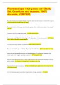 &lpar;Top QUALITY 2024&sol;2025 EXAM REVIEW&rpar; Pharmacology WGU pharm c467 Study  Set&comma; Questions and answers&comma; 100&percnt;  Accurate&comma; VERIFIED&period;