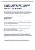 WGU D115 DISTRIBUTED FORMATIVE ASSESSMENT 2 QUESTION WITH CORRECT ANSWERS 2023 