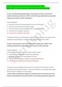 Latest Ati Proctored exam maternal newborn 2023&period; With 100&percnt; Correct Answers and Fully Revised Solutions