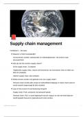 Samenvatting in vraagvorm supply chain