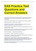 EAS Practice Test Questions and Correct Answers 