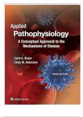 Test Bank For Applied Pathophysiology: A Conceptual Approach to the Mechanisms of Disease 3rd Edition By Carie Braun, Cindy Anderson||ISBN NO:10, 1496335864||ISBN NO:13, 978-1496335869||All Chapters||Complete Guide A+
