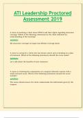 ATI Leadership Proctored Assessment 2019; All Correct & Verified