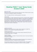  Reading TEAS 7 *new* Study Guide Graded A 2024