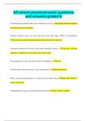 ATI pharm proctored exam questions and answers graded A
