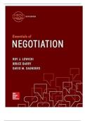 Test Bank For Essentials of Negotiation 6th Edition By Roy J. Lewicki, Bruce Barry, David M. Saunders||ISBN NO;10 0077862465||ISBN NO;13 978-0077862466||All Chapters||Complete Guide A+