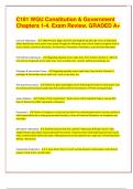  &lpar;Top QUALITY 2024&sol;2025 EXAM REVIEW&rpar; C181 WGU Constitution & Government  Chapters 1-4&period; Exam Review&period; GRADED A&plus;