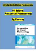 Introduction to Clinical Pharmacology 9th Edition: Principles of Pharmacology Visovsky