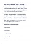 ATI Comprehensive&sol; NCLEX Review Questions & Answers 2023&lpar;A&plus;GRADED 100&percnt;VERIFIED&rpar;