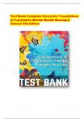 Test Bank Complete Varcarolis' Foundations of Psychiatric-Mental Health Nursing A Clinical 9th Edition