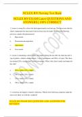 NCLEX-RN Nursing Test Bank NCLEX RN EXAM Latest QUESTIONS AND ANSWERS &vert; 100&percnt; CORRECT