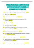 TEXAS PRINCIPLES 1 &vert; QUESTIONS & ANSWERS &vert; ALREADY GRADED A&plus;&vert; VERIFIED & UPDATED&vert; 2024