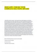 SP&emacr;D SAPPC INDUSEC WITH COMPLETE SOLUTIONS 100&percnt;2023&period;