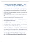 KENTUCKY REAL ESTATE MOCK TEST 1 PREP ACTUAL EXAM SOLUTION GUIDE&period;