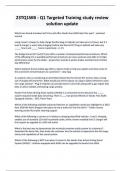 23TQ1WB - Q1 Targeted Training study review solution update