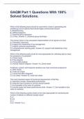 GAQM Part 1 Questions With 100&percnt; Solved Solutions&period;