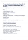 Texas Roadhouse Validation Exam 2023 Actual Questions and Answers 100&percnt; Verified