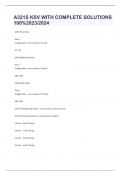 A321S KSV WITH COMPLETE SOLUTIONS 100&percnt;2023&sol;2024