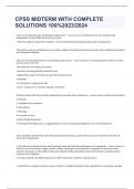 CPSS MIDTERM WITH COMPLETE SOLUTIONS 100&percnt;2023&sol;2024
