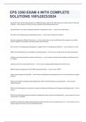 CPS 3300 EXAM 4 WITH COMPLETE SOLUTIONS 100&percnt;2023&sol;2024