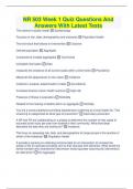 NR 503 Week 1 Quiz Questions And Answers With Latest Tests