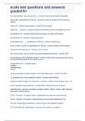acols test questions and answers graded A&plus;&period;