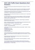 ACC LEA Traffic Exam Questions And Answers&period;&period;