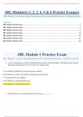 JONES & BARTLETT LEARNING MODULES 1-6|JBL Modules 1,2,3,4,5,6 Questions with Complete Solutions / Verified Answers
