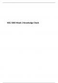 NSG 5000 Week 2 Knowledge Check  (2 versions), South University