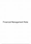 Comprehensive Financial Management Notes for Effective Financial Decision-Making"