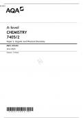 AQA A-level CHEMISTRY Paper 2 7405/2 Mark scheme June 2023 Organic and Physical Chemistry 