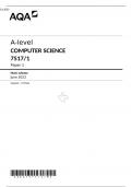 AQA A-level COMPUTER SCIENCE Paper 1 7517/1 Mark scheme June 2023