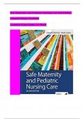 Safe Maternity and Pediatric Nursing Care 2nd Edition Linnard-Palmer TestBank Complete Exam Guide, A+ Rated