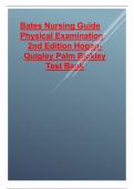 Bates nursing guide physical examination 2nd edition Hogan Quigley palm bickley test bank&period;pdf