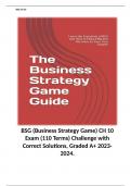 BSG (Business Strategy Game) CH 10/ Chapter 7 BSG / BSG Mid-Term (Chapters. 1 - 7) &  BSG Chapters 1-12. 